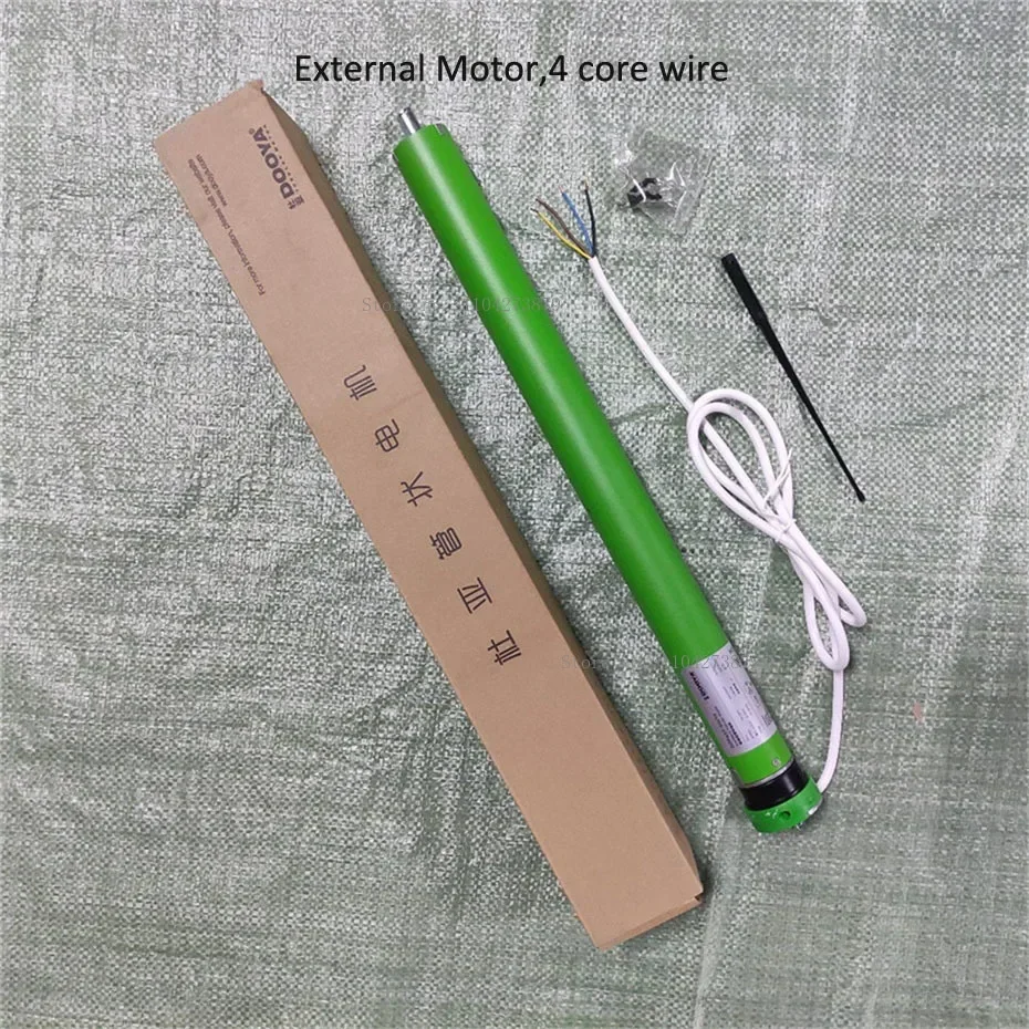 Dooya محرك أنبوبي DM45R-50/12 مدمج RF433 DM45S 50/12 4 سلك محرك خارجي لستائر دوارة/مظلة/ظلة شمسية كهربائية #6