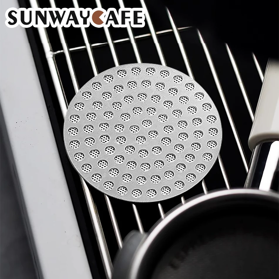 51/53.5/58.5mm Reusable Coffee Filter Screen Heat Resistant Mesh Portafilter Barista Coffee Puck Screen for Espresso Machine