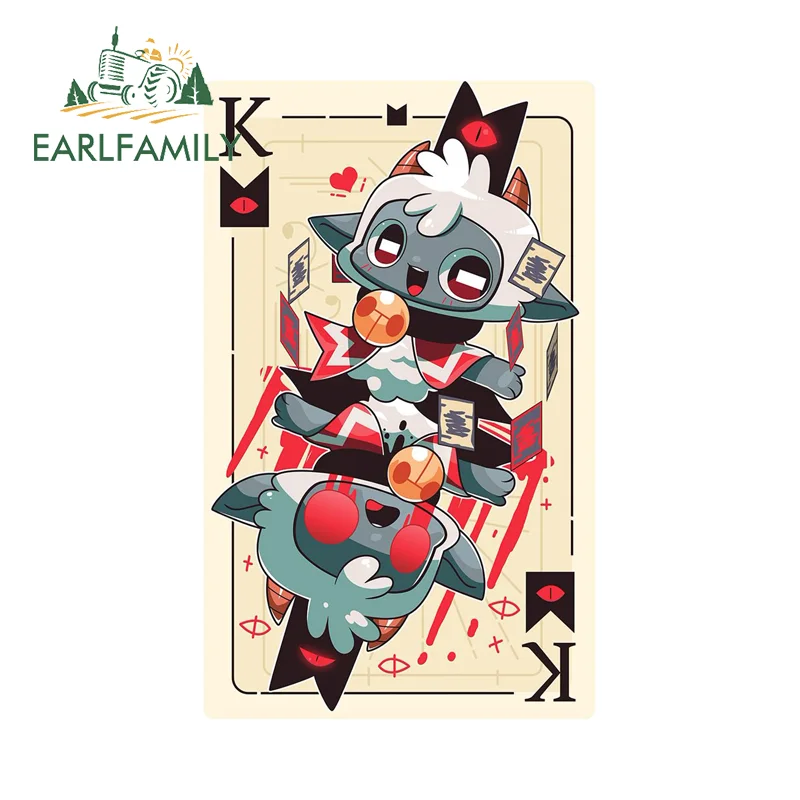 EARLFAMILY For Cult Of The Lamb High Quality Car Stickers Adorable Amusing Cartoon Item Decal Creative Card Style JDM Decor