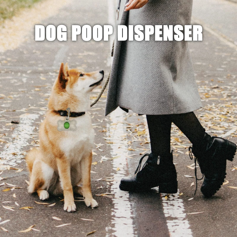 Benepaw Lightweight Dog Poop Bag Holder Eco-friendly Compact Strong Puppy Pet Poop Bag Dispenser Hands-Free Dog Walking