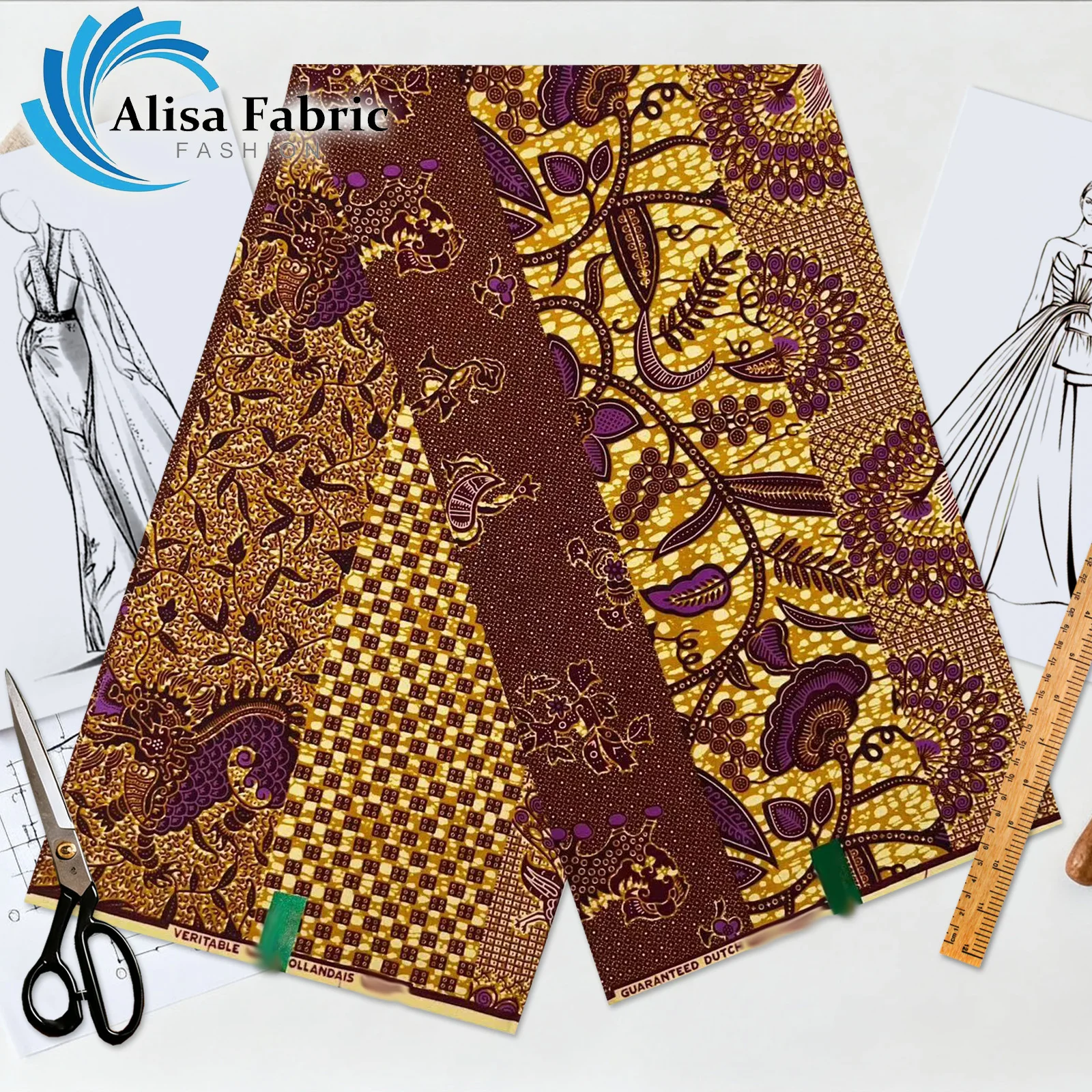

African cotton fabric 2025 high quality 6yards veritable guaranteed nigerian fabric for man and woman