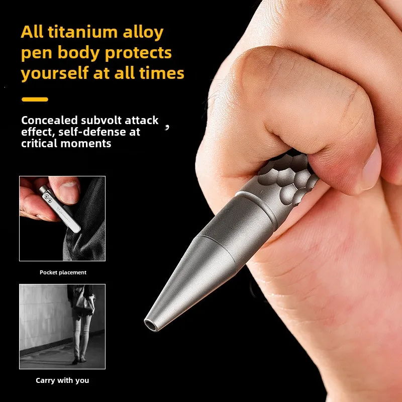 Factory's new EDC titanium alloy tactical pen, decompression bolt pen, lightweight high-end signature business pen