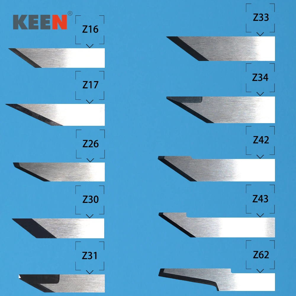 Keentools-Zund lâmina de carboneto de tungstênio vibratório faca, ferramentas oscilantes, cortador CNC Digital, Z11, Z21, Z28, Z46, Z51, Z61, Z71,