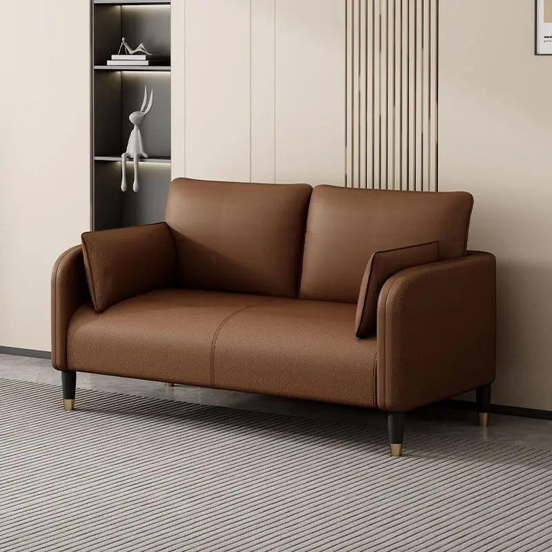 Living room fabric sofa, small apartment, simple small sofa