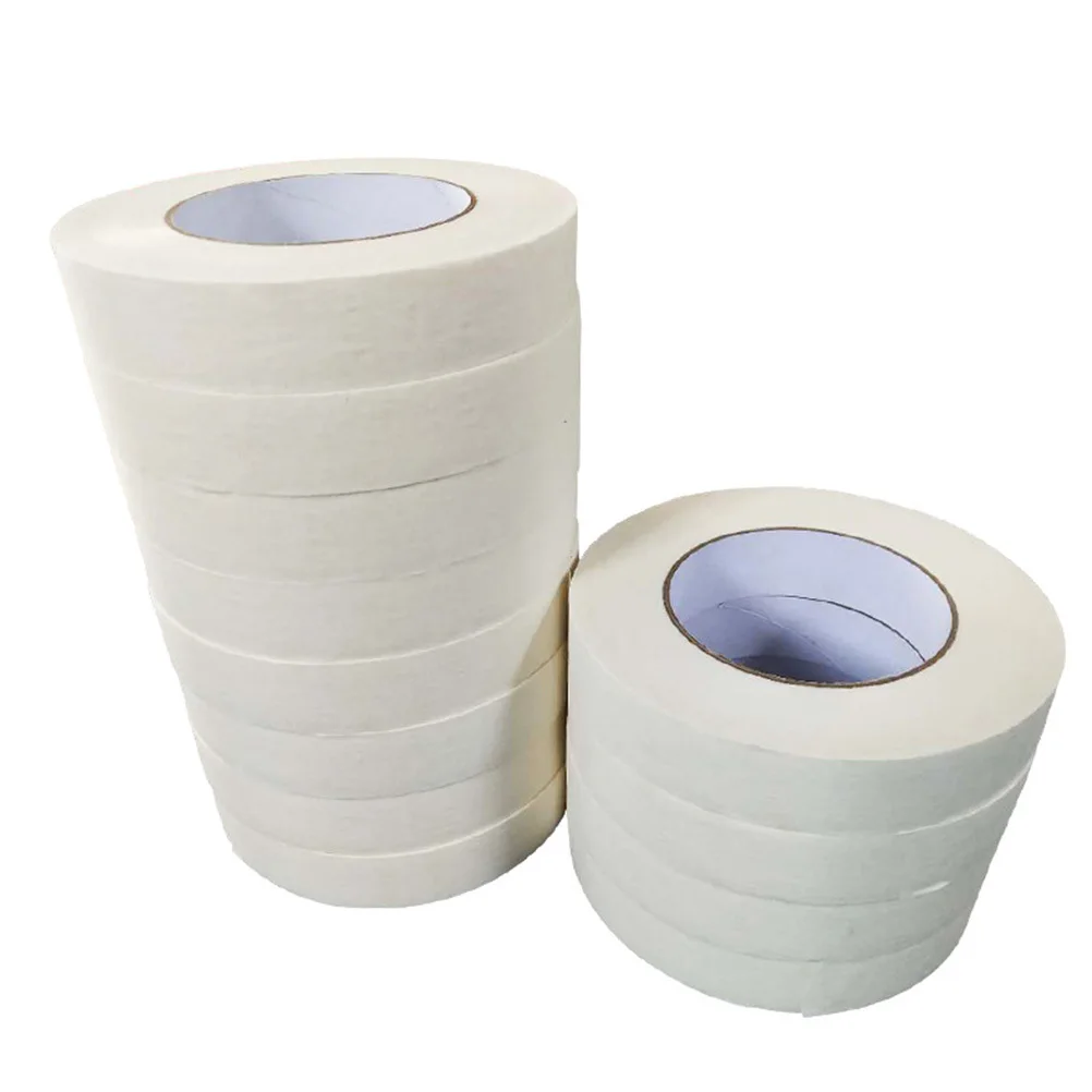 6 rolos de fita de papel texturizada branca para decoração de janela de piso de parede mascaramento adesivo pintura em spray desempenho de palco clima durável