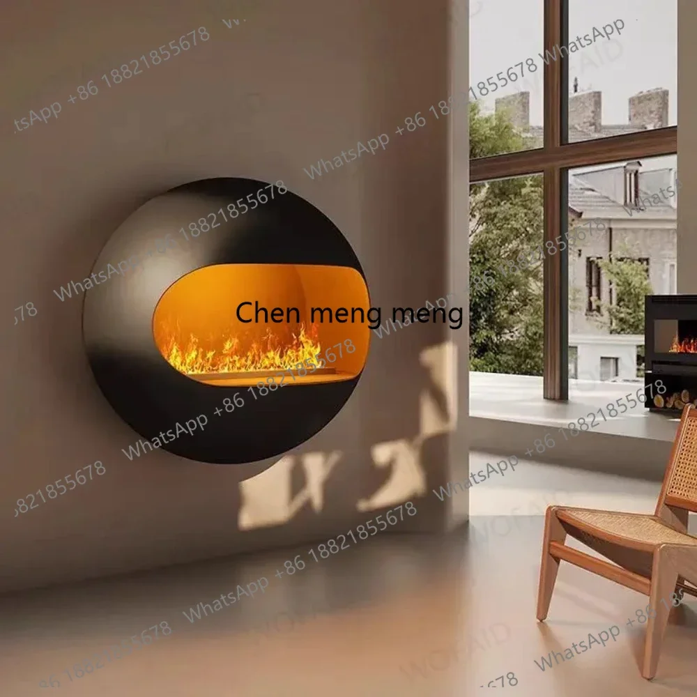 D182Smart Home Tuya App Control 3D Atomized Fireplace,Popular German Wasserdampf Kamin - Realistic Flame,Cozy Ambiance