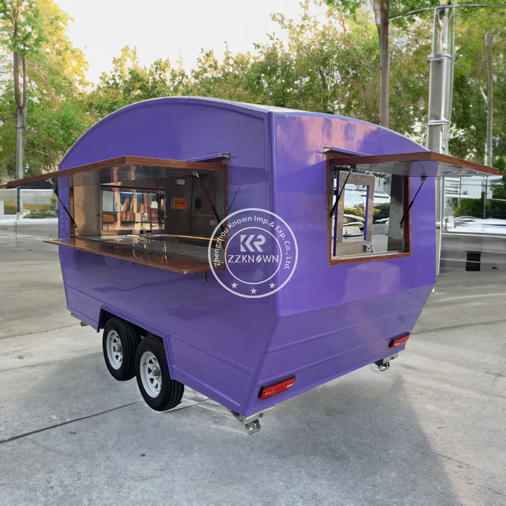 2024 Street Mobile Airstream Coffee Bbq Food Trailer Fully Equipped Hotel Pizza Taco Snack Fast Food Truck For Sale In Usa