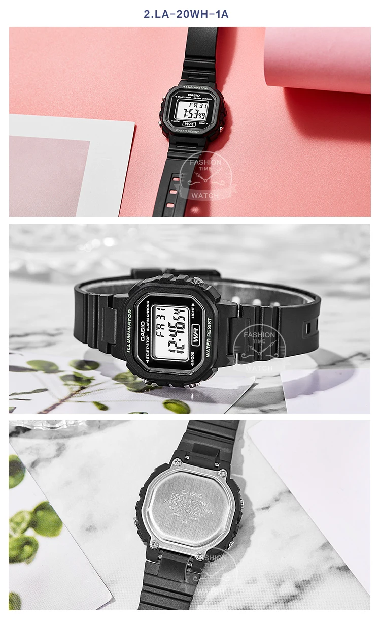Casio Watch for Men Top Luxur Set Military LED Sport Quartz Men Watch Relogio LA-20WH-1A