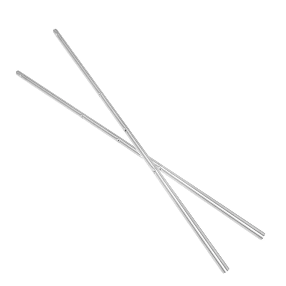 

2 Pcs Machine Pole Metal Pole 8mm x 52.5cm Metal Handle Desk Accessory Foosball Table Supply