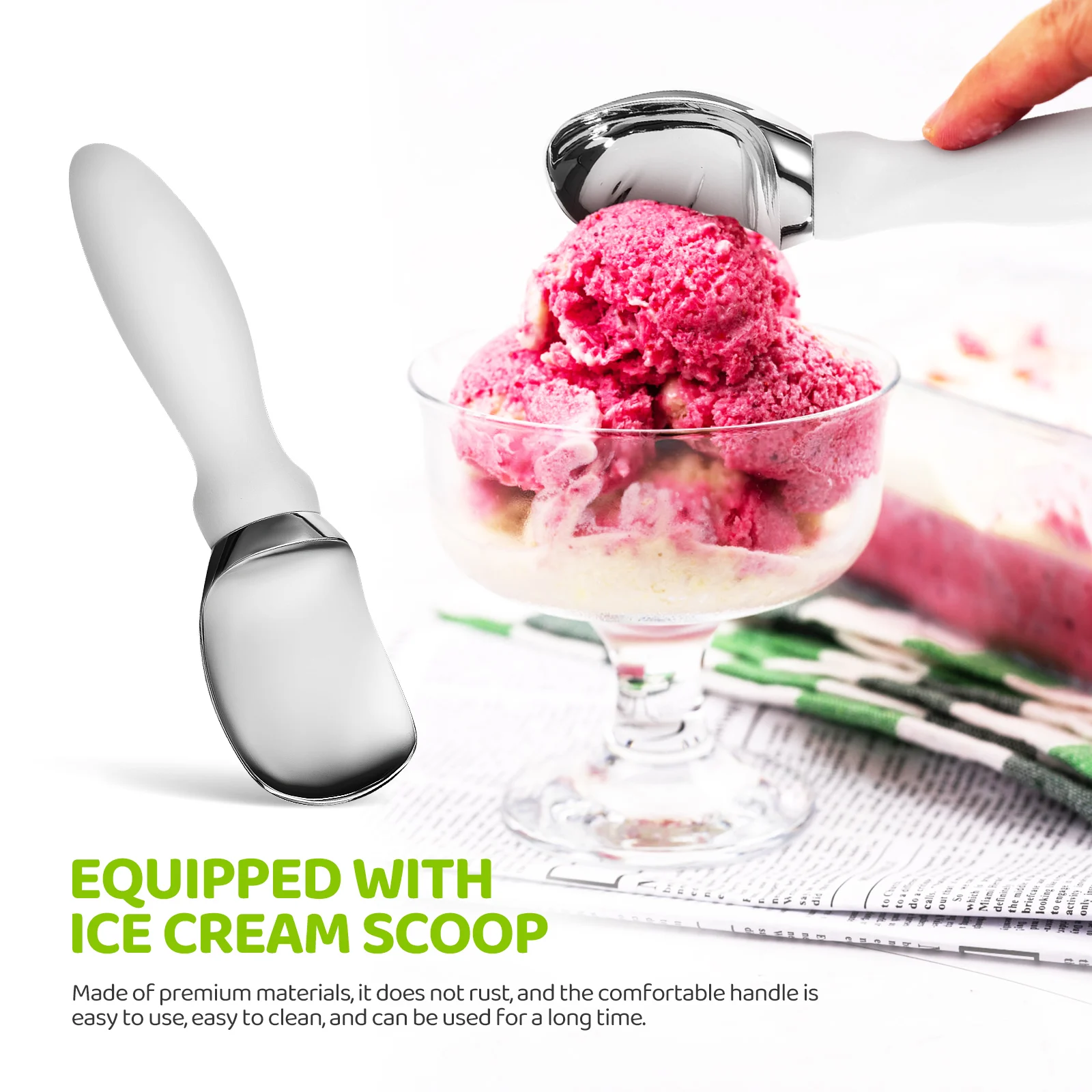 

4pcs Ice Cream Cups 250ML Round Plastic Containers Sealed Lids Zinc Scoop Spoon Red Blue Green Reusable Storage Yogurt