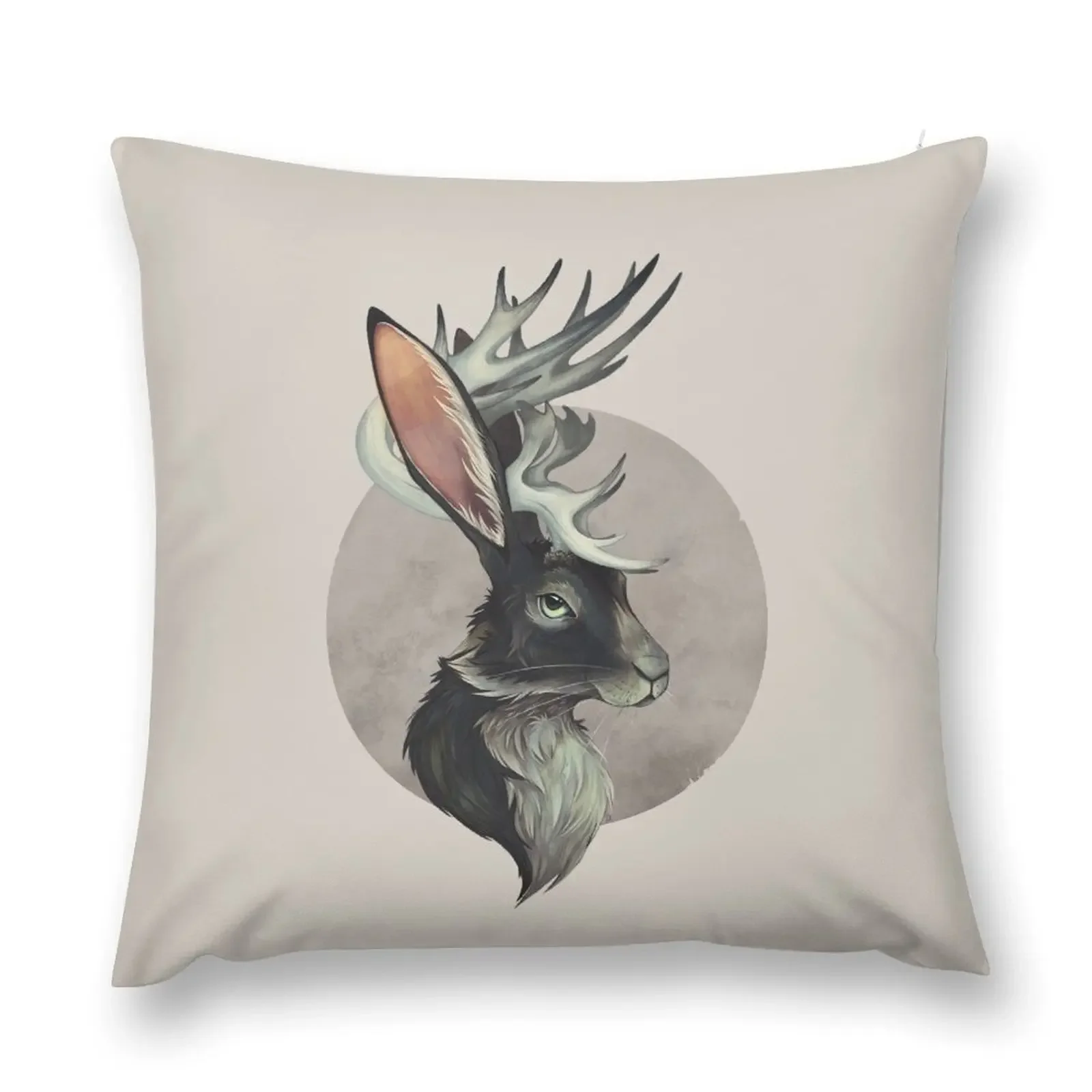 Jackalope Throw Pillow Pillows Aesthetic Pillowcase pillow