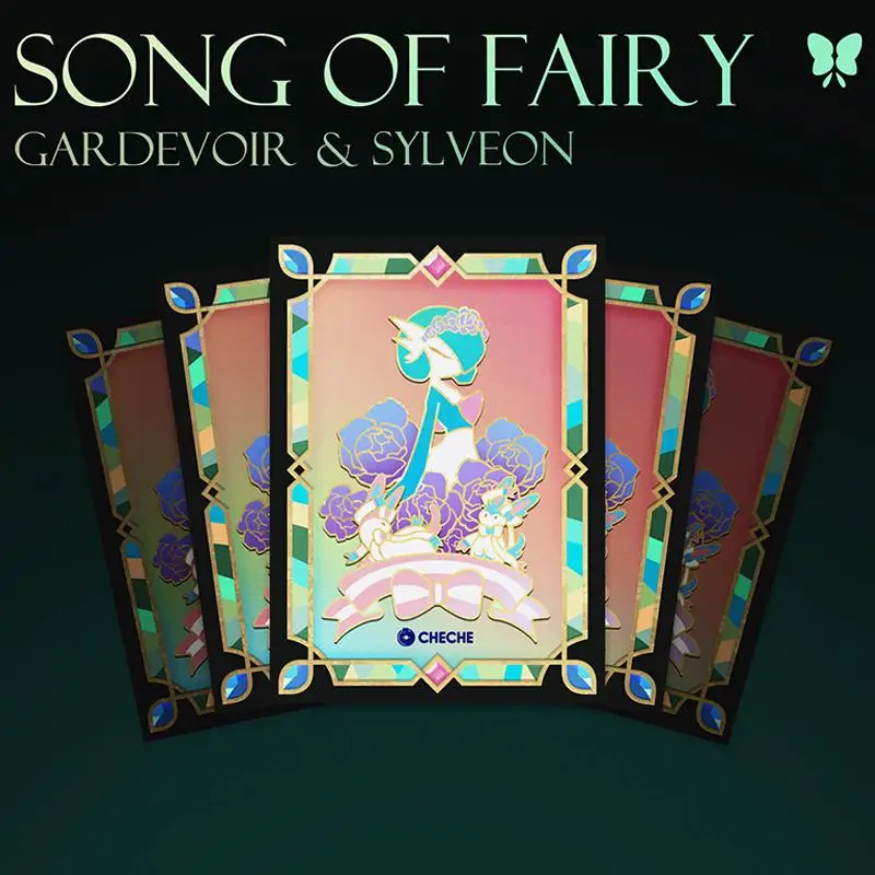

64pcs/set Gardevoir Flash Card Sleeve PTCG Anime Game Collection Card Protective Cover Gift Toy 67*92mm