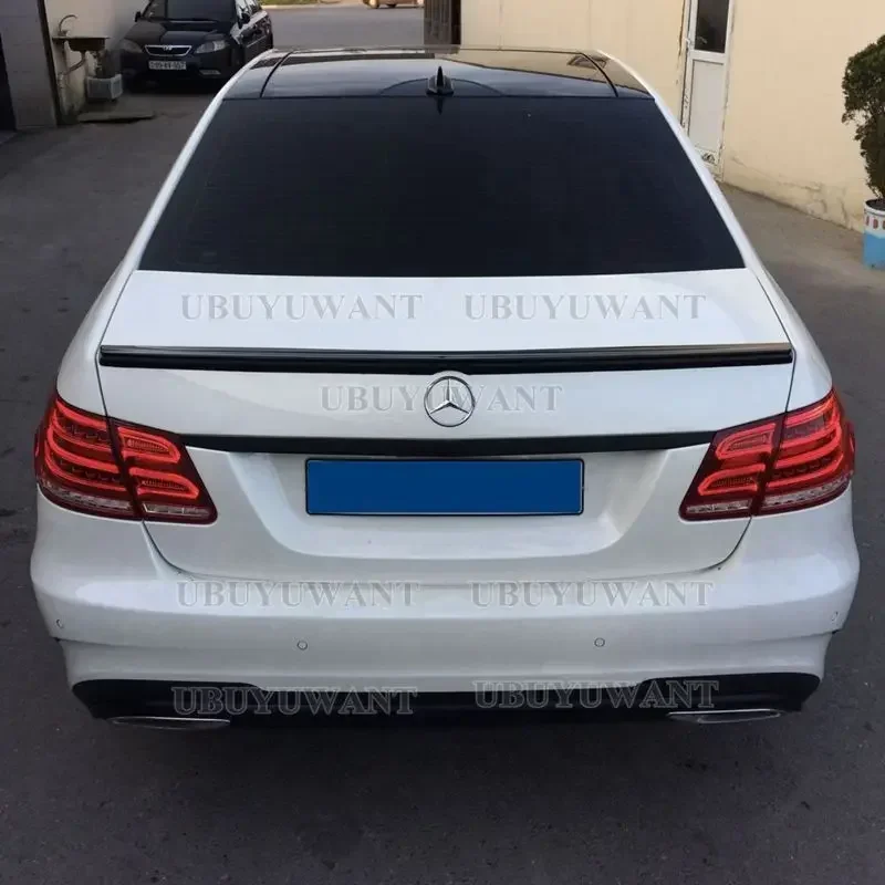 For Benz W212 2008-2013 Car Rear Trunk Wing ABS Material Refit Accessories Spoiler E Class view 5