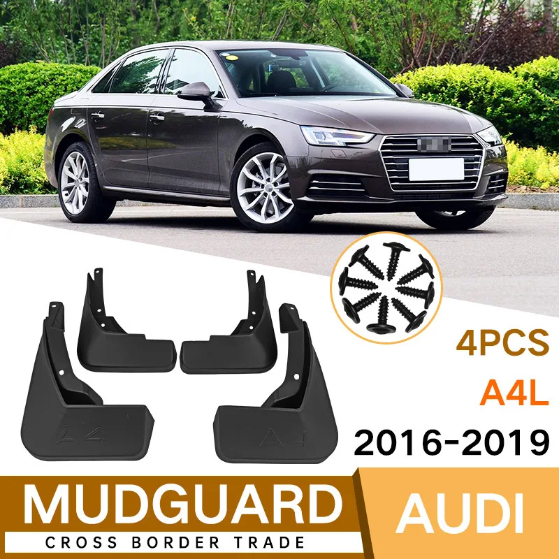 Für 2016-2019 Audi A4L Vordere und Hintere Schmutzfänger Spritzschutz ABS-Kunststoff Zubehör