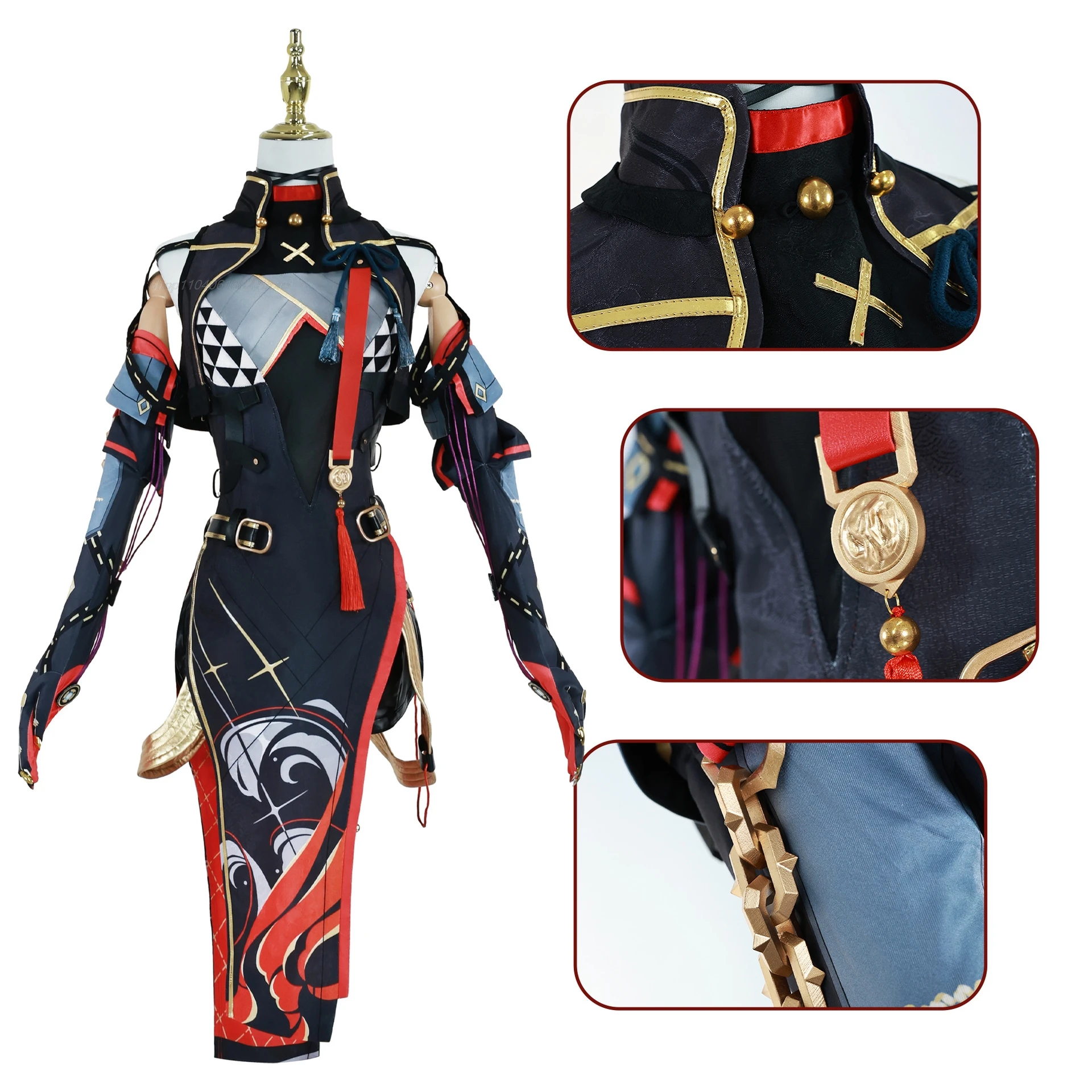 Wuthering Waves cosplay Yinlin costume Anime game cosplay full suit haloween costume party dress up