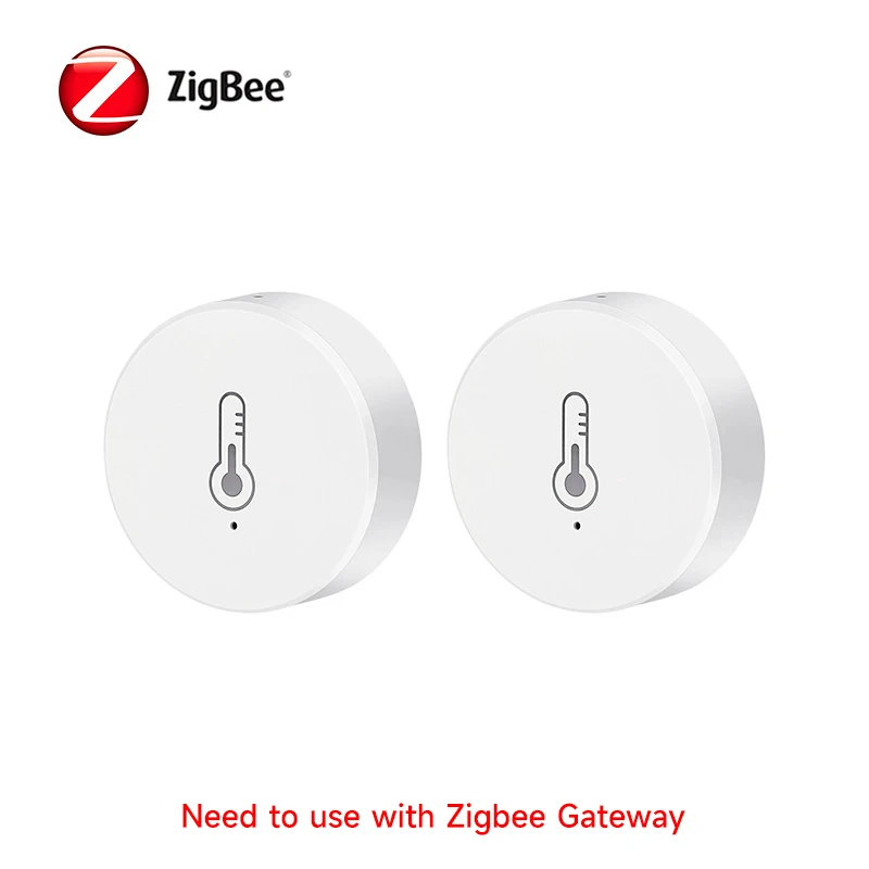 Tuya Zigbee 3.0 Temperatur- und Feuchtigkeitssensor, Fernüberwachung von Smart Life, APP, batteriebetrieben, funktioniert mit Alexa, Google Home