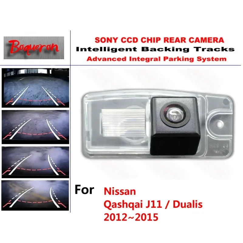 

for Nissan Qashqai J11 / Dualis 2012~2015 CCD Car Backup Parking Camera Intelligent Tracks Dynamic Guidance Rear View Camera