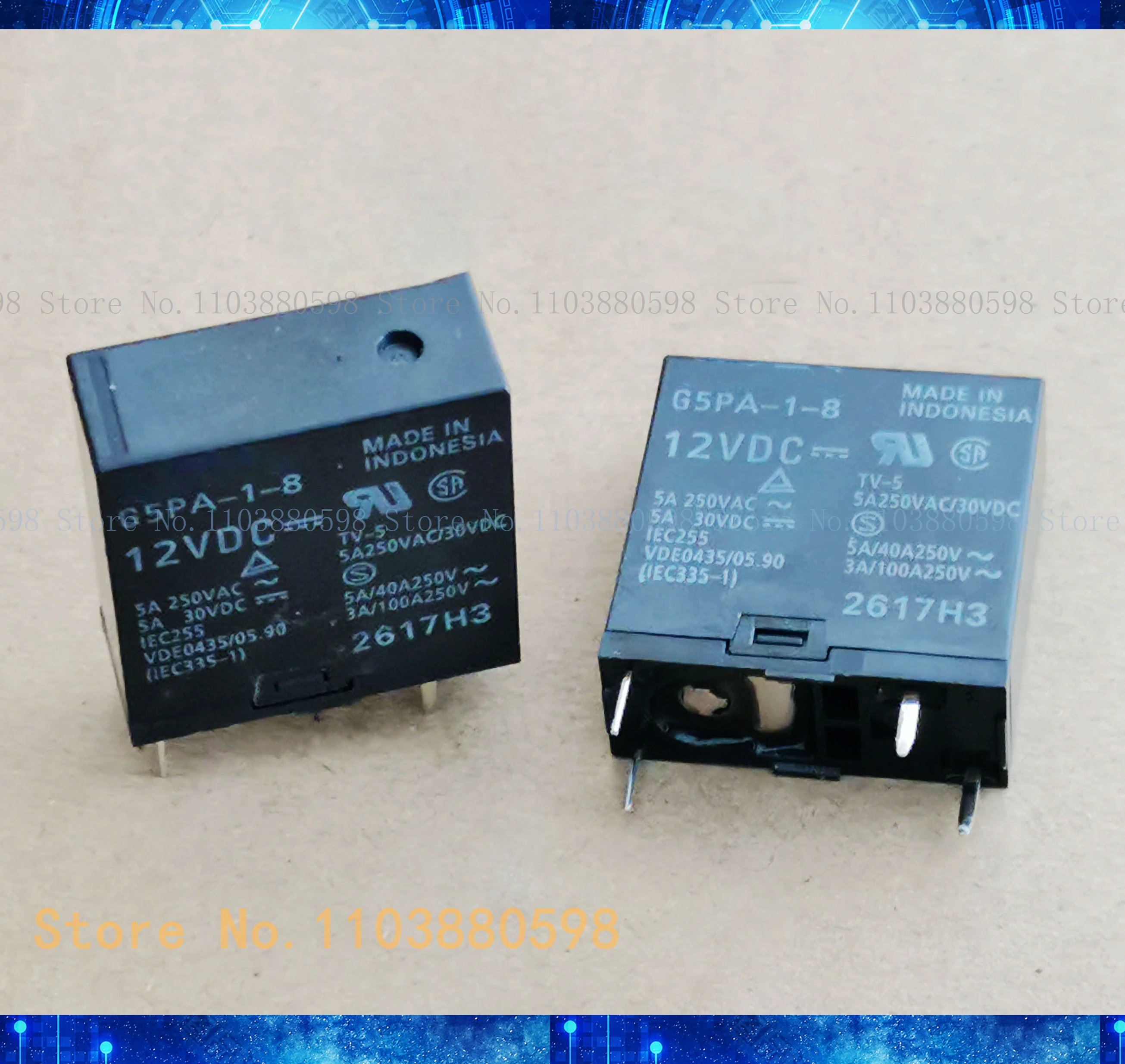 G5PA-1-8 12VDC 5A 12V 4