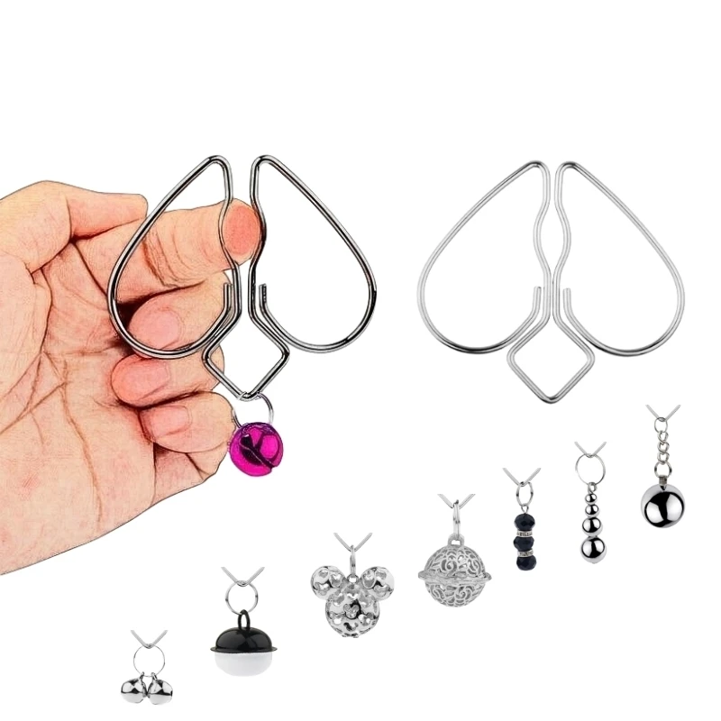 Adult Games Erotic Nipple Clamp of Metal Peach Heart Breast Clip with Weight Ball for Women BDSM Mimi Vaginal Stimulate Sex Toy