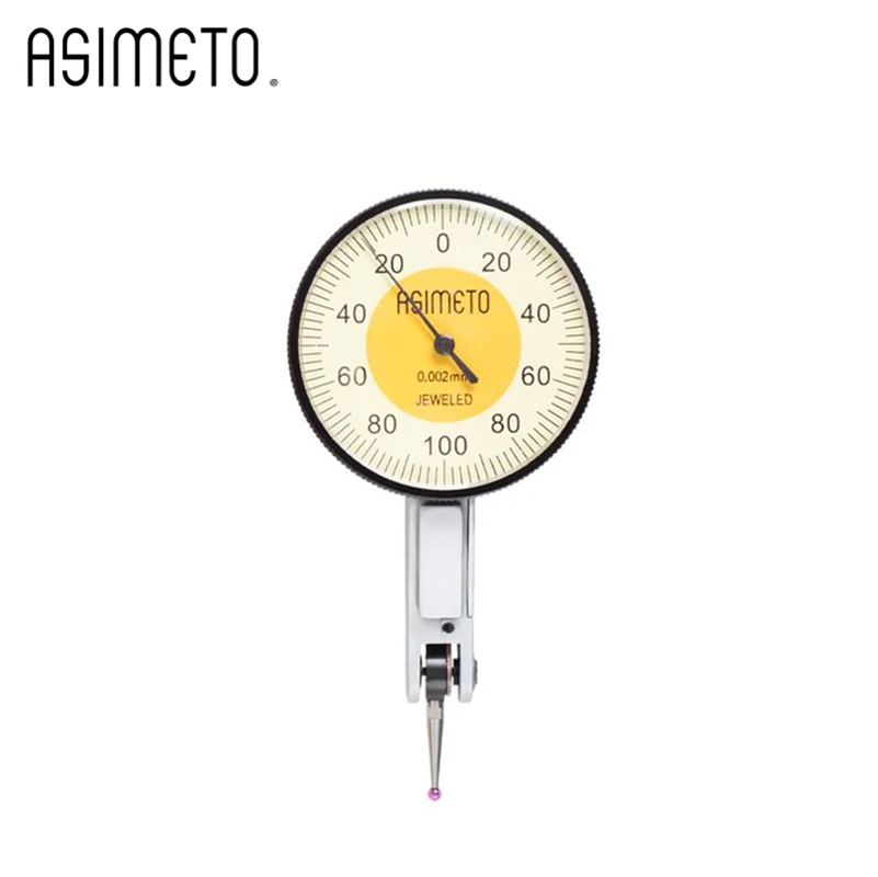 Original imported German Asimeto  And  lever dial indicator 0-0.2mm 2uM 0-0.8mm 0.01MM lever dial indicator dial indicator