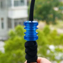 HAEDC Semi Transparent Blue Resin Paaacord Pendant EDC Backpack DIY Pendant