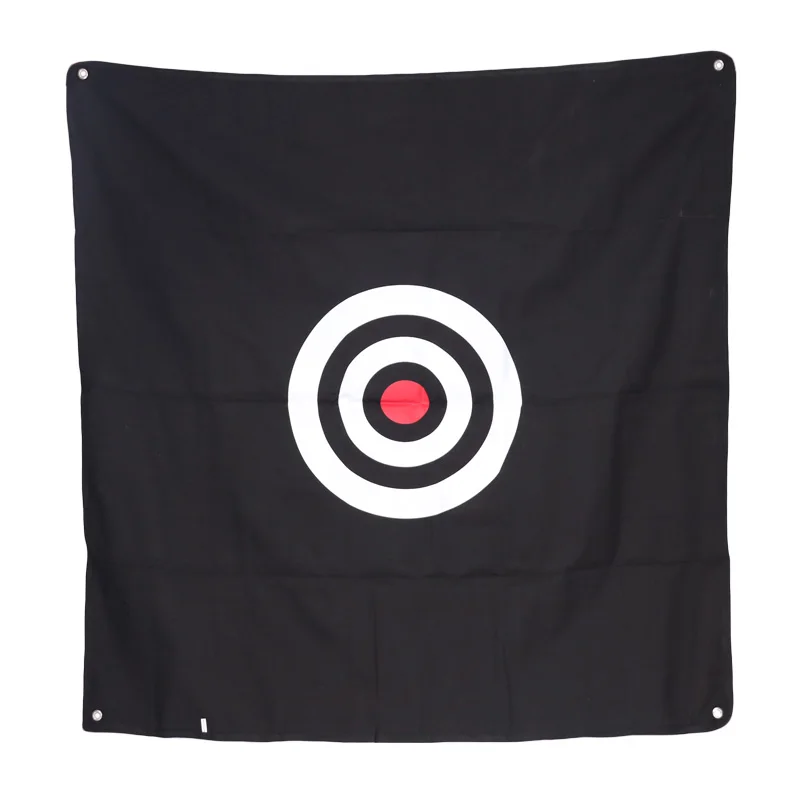 1.5mx1.5m Golf Target Cloth Black Canvas Lightweight Golf Hitting Practice Strike Cloth For Golf Practice Net