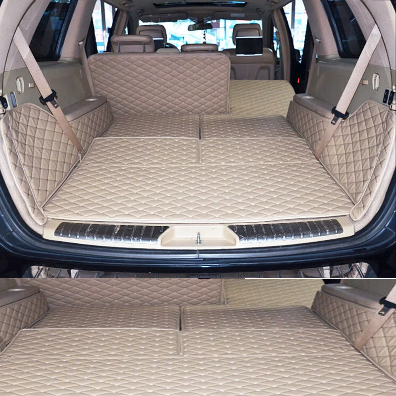 

Custom car trunk mats for Mercedes Benz GL X164 7 seats 2012-2006 waterproof boot carpets cargo liner