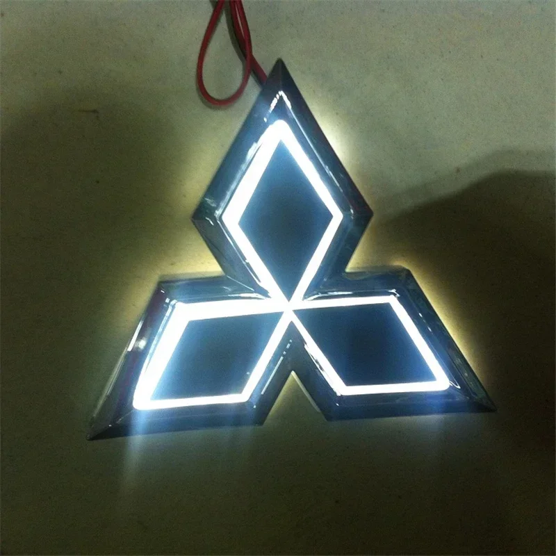 5D Car Front Rear Emblem Glow LED Badge Light for Mitsubishi ASX Mirage Ralliart Outlander Lancer Pajero Eclipse Galant