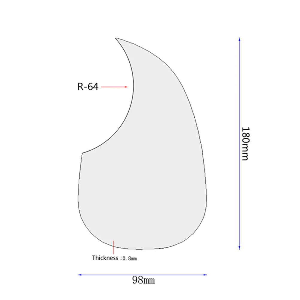 

1Pcs Marble Guitar Pickguard Self- Plate Sticker Acoustic Guitar Protective Anti-Scratch Parts 128Mm