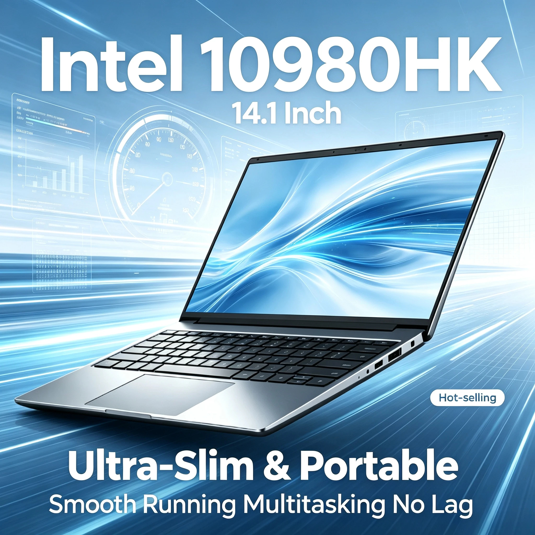14.1 Inch Pro Gaming Notebook Intel Core i9 10980HK 8C 16T 2.4 5.3GHz 16MB 45W 32GB RAM 2TB M.2 SSD Fast New Office Laptop
