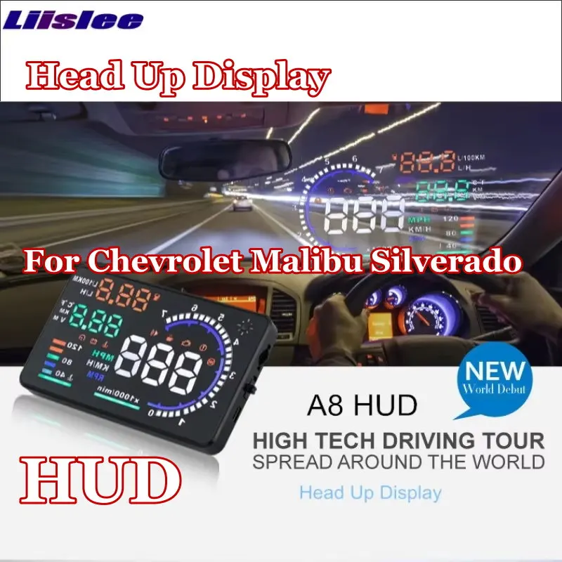 

For Chevrolet Malibu Silverado 2000-2025 Car HUD Head Up Display AUTO HUD Safe Driving Screen Projector Refkecting Windshield