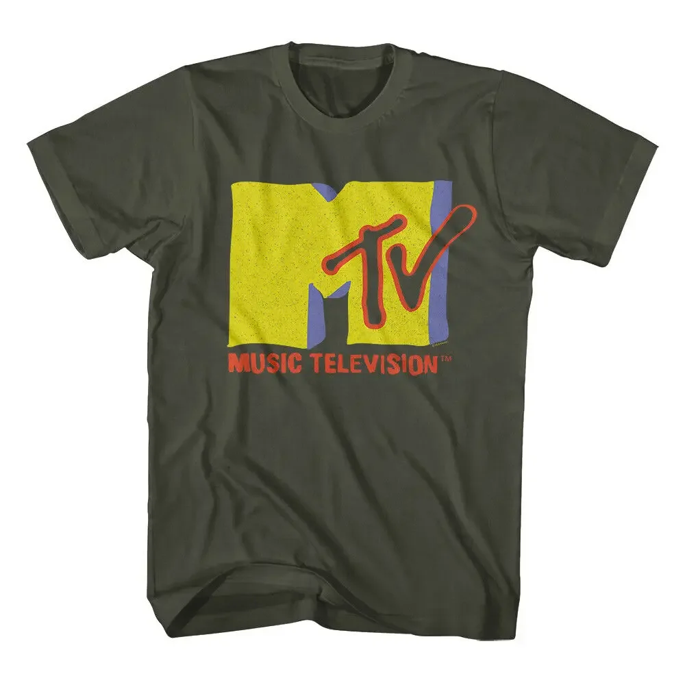 MTV Cartoonish Iconic Logo Men'sand Women's Summer Short SleeveT-Shirt American Music Television100% cotton