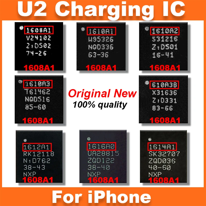 New U2 USB Tristar IC 610A3B 1612A1 1614A1 1610A3 1616A0 1610A2 1610A1 1608A1 For iPhone 13 12 11 X XS Max XR 8 Plus 7G BGA Chip