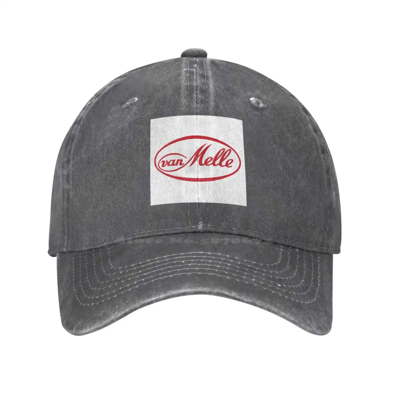 Van Melle Logo Print Graphic Casual Denim cap Knitted hat Baseball cap