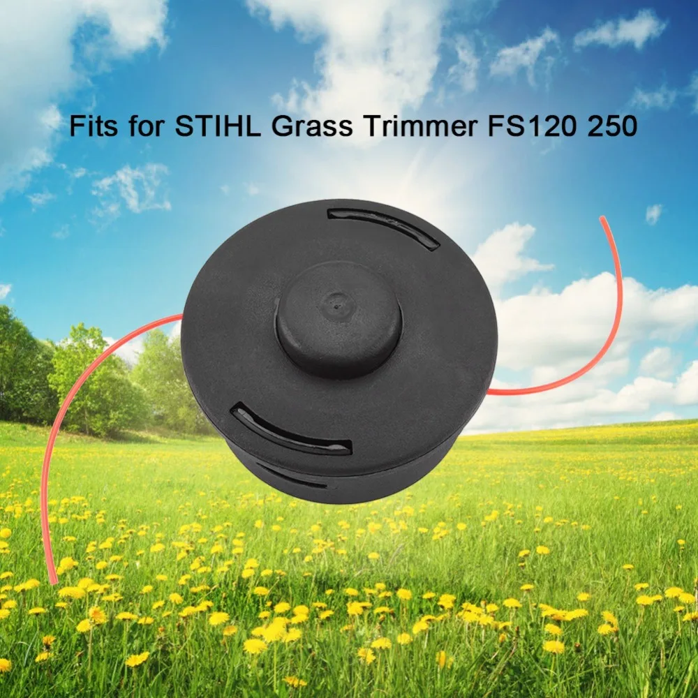 25-2 Trimmer Head Black Portable Nylon Line Coil Practical Convenient for FS55 FS56 FS70 FS80 FS90 FS110 FS120 FS130 FS240 FS250