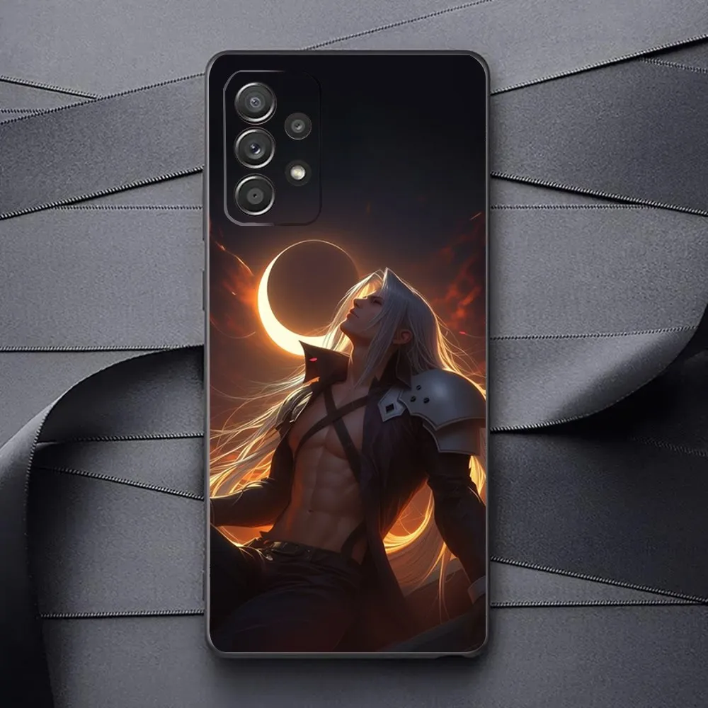 F-Final F-Fantasy Sephiroth Phone Case For Samsung Galaxy A13,A21s,A22,A31,A32,A52,A53,A71,A80,A91 Soft Black Phone Cover