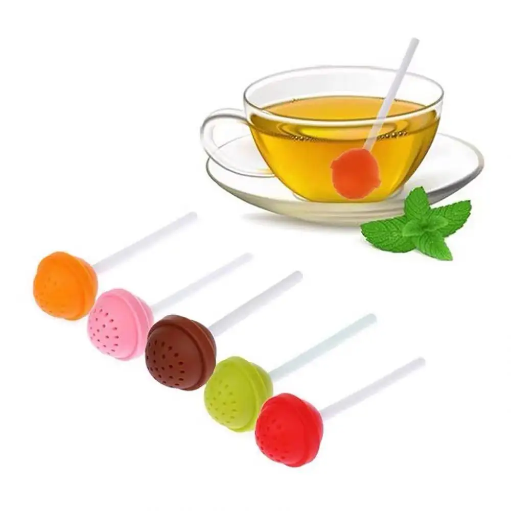 Silicone lollipop tea infuser Planet Lollipop Creative life tea filter Tea leak friend gift