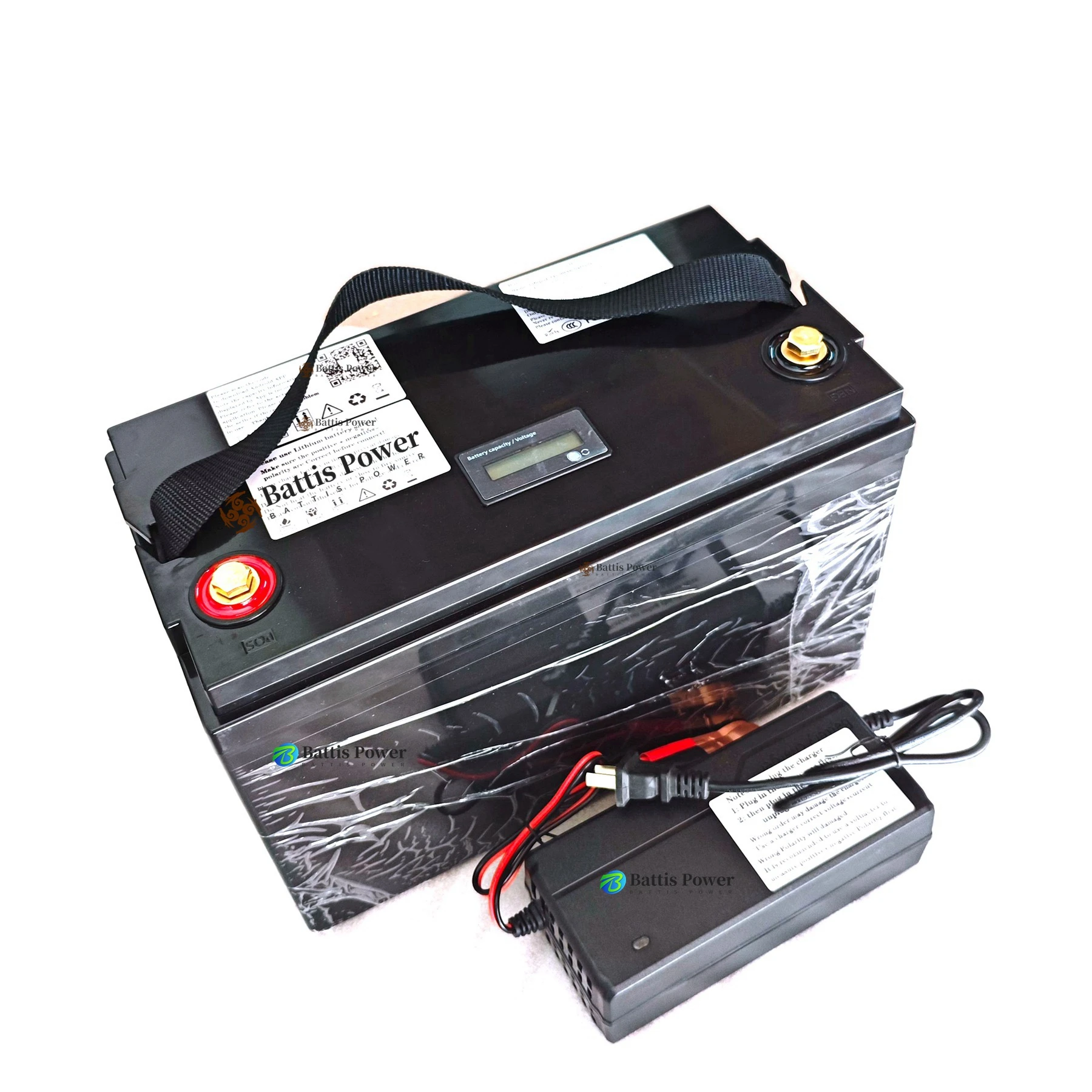 24v 80Ah LiFepo4 lithium Battery Pack Deep Cycle 2000 times for solar system inverter RV motorhome boat+10A charger