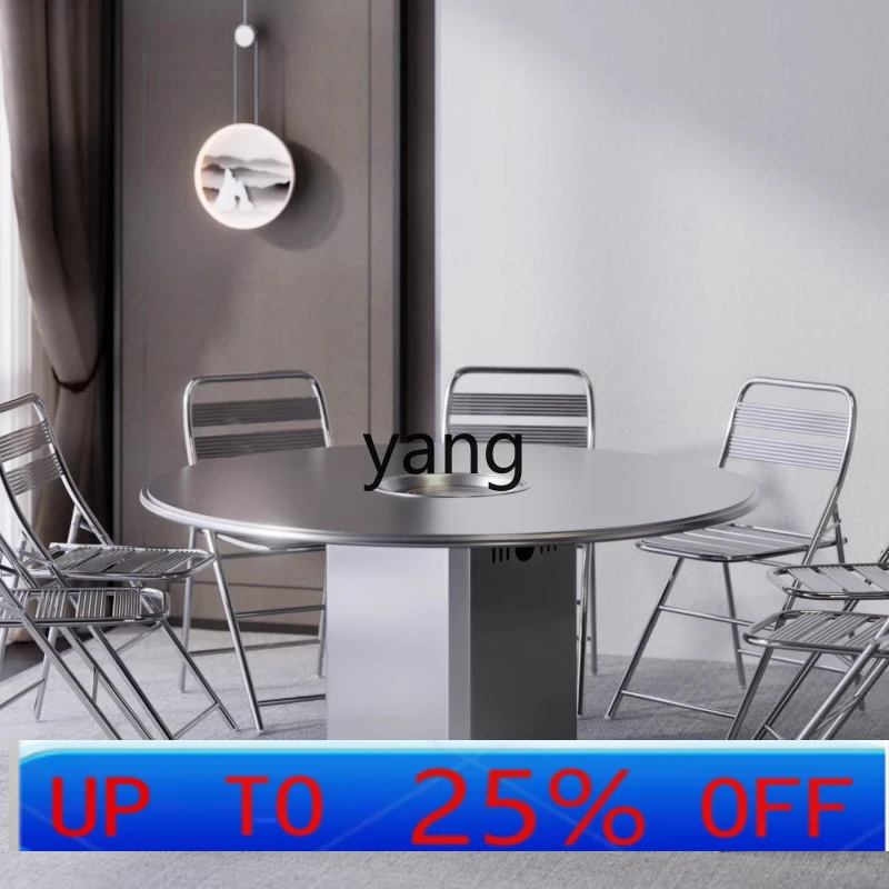 

LMM stainless steel table industrial style barbecue commercial table and chair small square table