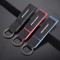Car Keychain Pendant Anti-loss Keyring For Mclaren 720S 570GT 600LT 540C P1 Alcantara 2023 MCL60 Formula One F1 Team Accessories