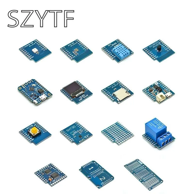 D1 MINI Series Expansion /Development /Charging Board/OLED/TF card/Button/Relay