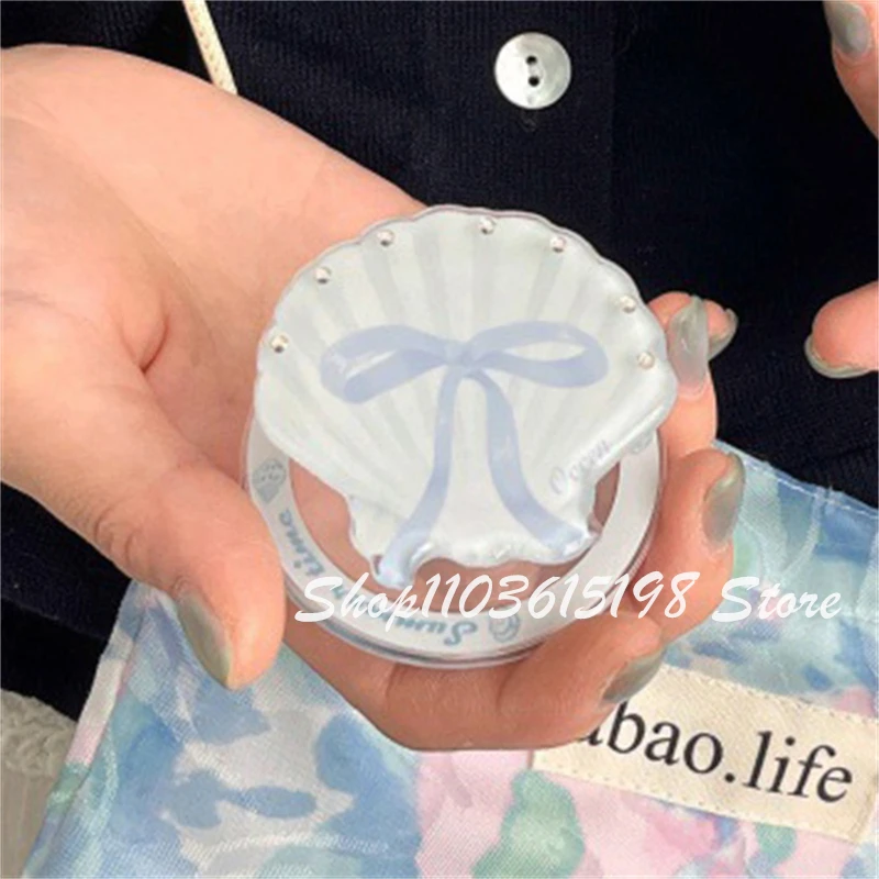 

Korea Cute Shell Bow Magnetic Holder Phone Griptok Grip Tok Phone Stand Support For iPhone For Pad Magsafe Accessories Smart Tok