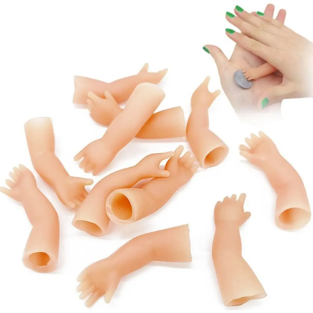 Mini Silicone+Magnet Arm Magic Tricks Funny Novelty Magic Props Prank Props Little Hand Prank Joke Magicians
