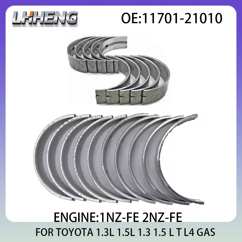 

Engine Main & Rod Bearings Kit FOR TOYOTA ALLION AURIS COROLLA ECHO PLATZ 1.3L 1.5L 1.3 1.5 L T L4 GSA 97-25 1NZ-FE 11701-21010