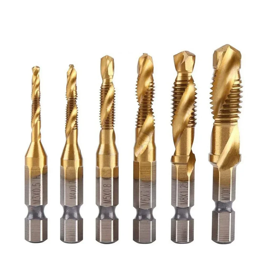 STONEGO HSS4341 Tap Bit - M3-M10, Spiral Flutes for Efficient Woodworking, Plastic & Aluminum Drilling