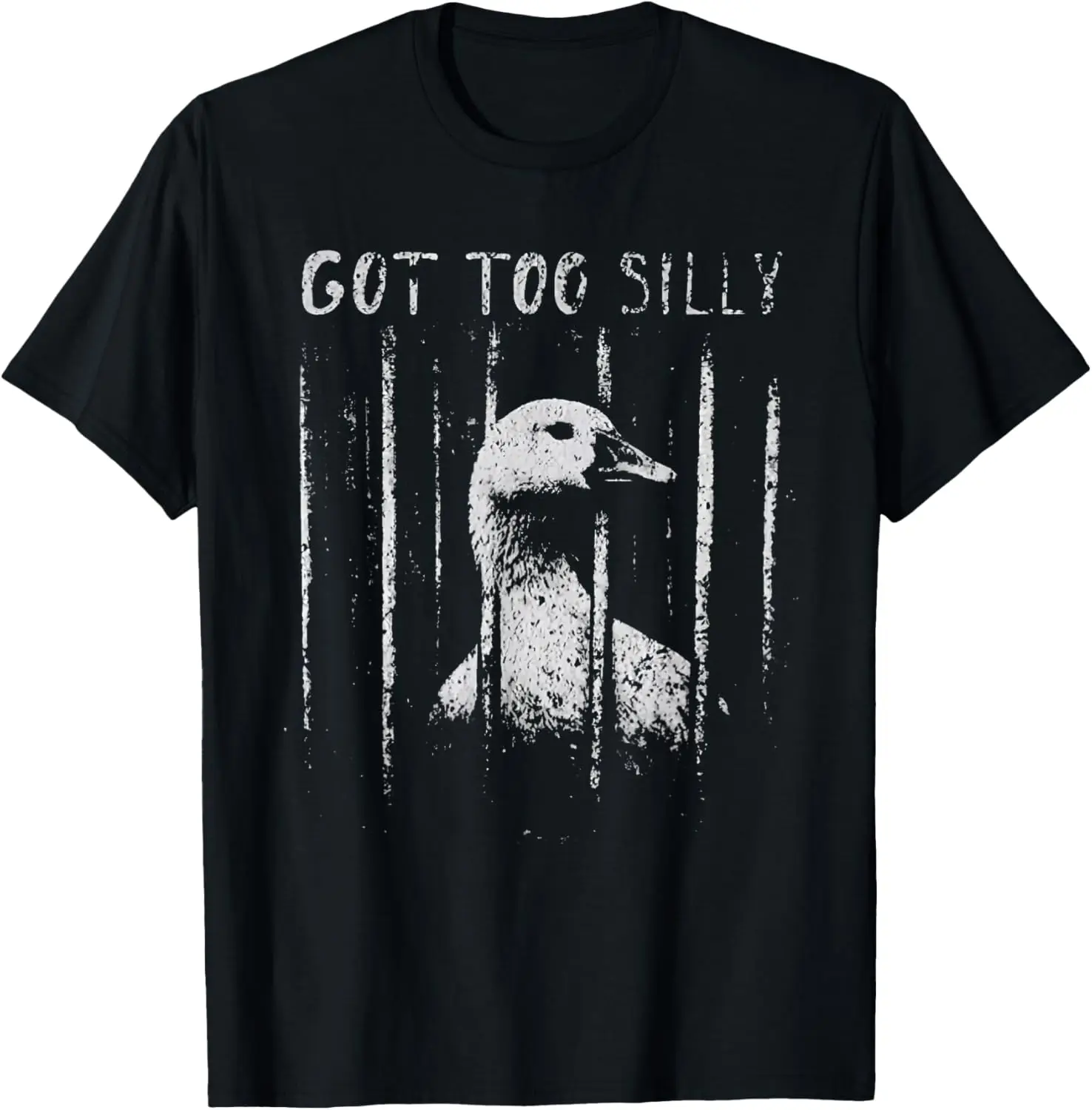 Funny Got Too Silly Goose Meme Joke Saying Tees T Shirts For Men And Women 100% Cotton Trendy Y2K Short-Sleeve Tee-Soft,