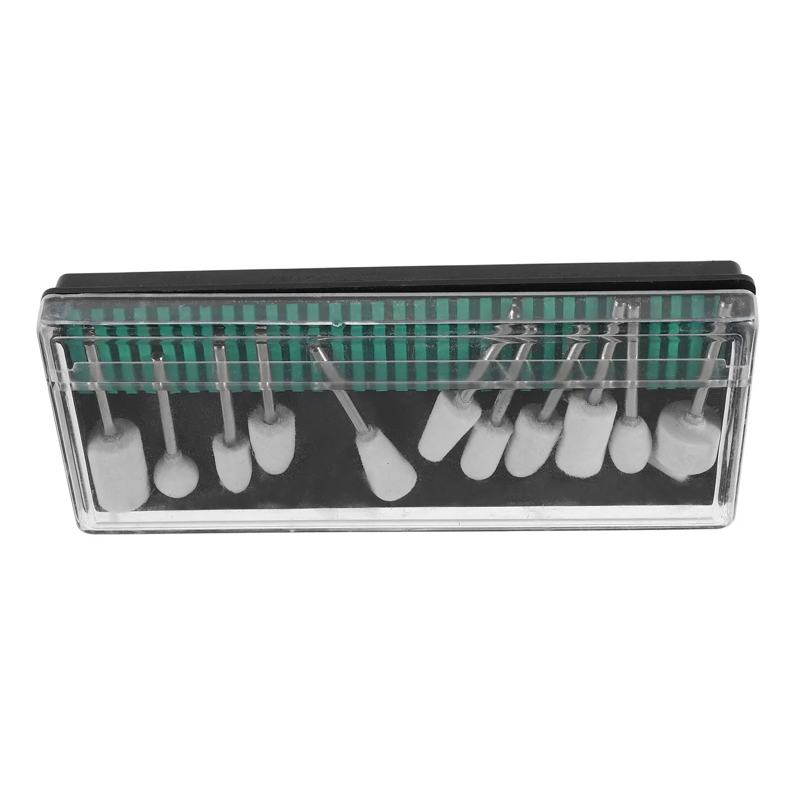 

12 pcs Wool Felt Mounted Mandrel Polishing Buffing Wheels Grinding Bits Rotary Tool Accessories Drill Attachment Jewelry Watch