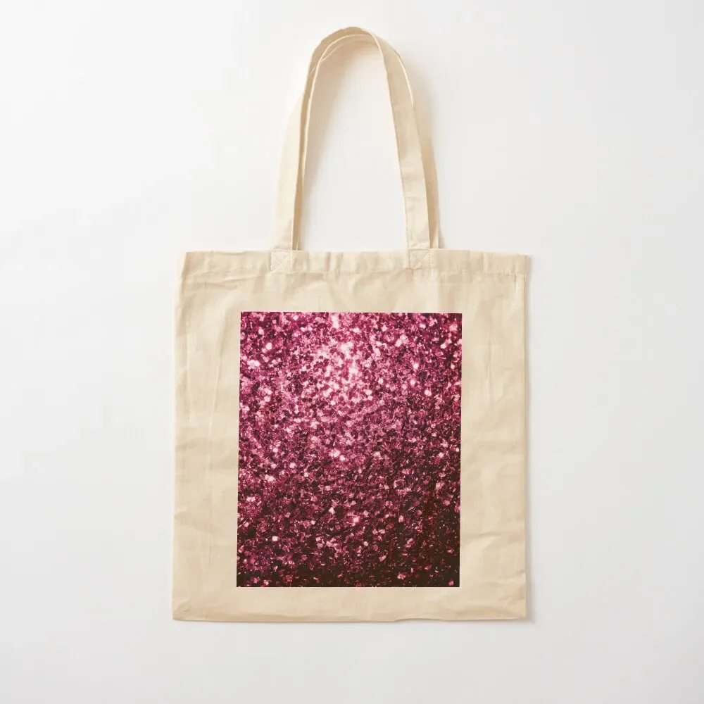 

Dark Pink faux glitter sparkles (Photo of Glitter - Not Reflective) Tote Bag tote bag women Shopper bag Big women