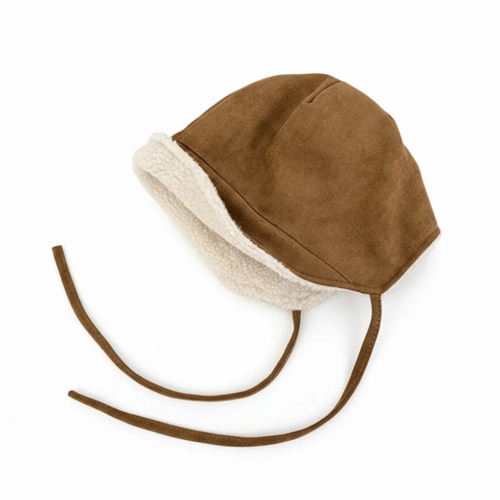 

Fashion Multicolor Ear-flap Lenin Cap Keep Warm Suede Beanie Cap Cold Protection Earflap Protection Ear Protection Hat Women