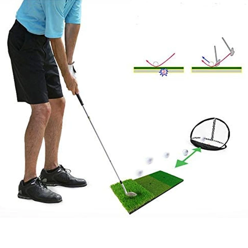 

Тренировочный коврик для гольфа Тренировочный коврик для гольфа Коврик для ударов с футболками Подушка для запуска на заднем дворе